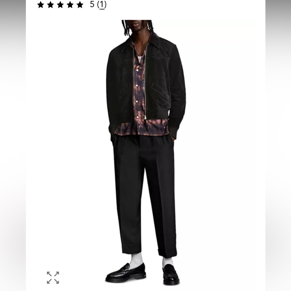 All Saints Lamb Leather Jacket